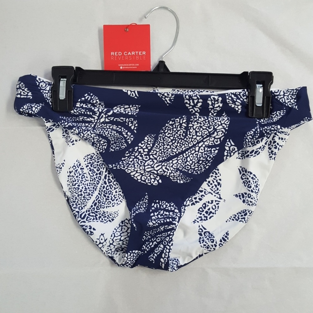 Red Carter reversible swim bottom